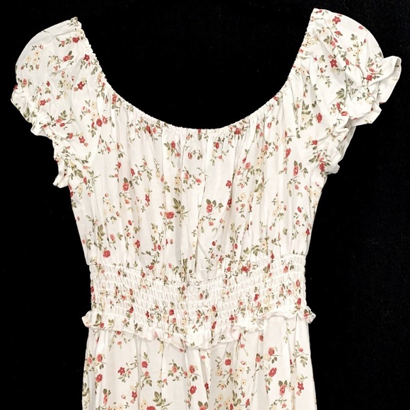 Vine And Valley Peasant Style Floral Print Maxi Dress - Picture 4 of 9